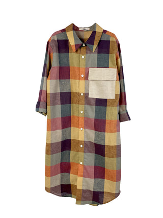 Checked Long Shirt