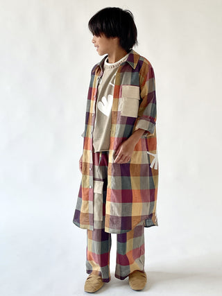 Checked Long Shirt