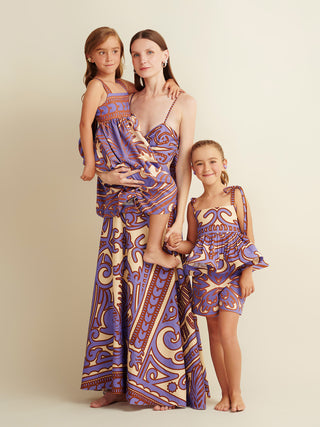 Purple Magnolia Dress