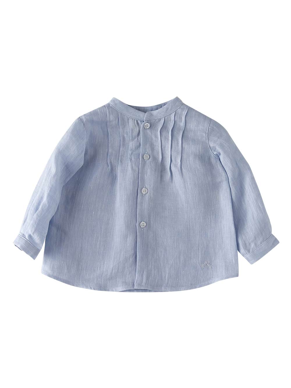 Blue Pin Tuck Baby Blouse