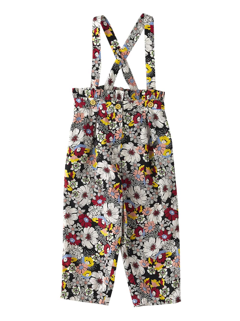 Floral Suspender Pants