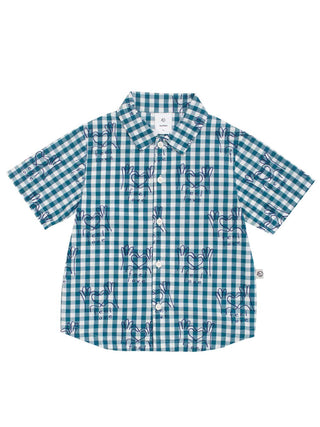 Paris Green Gingham Day Shirt