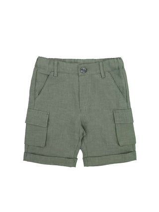 Olive Front Pocket Shorts