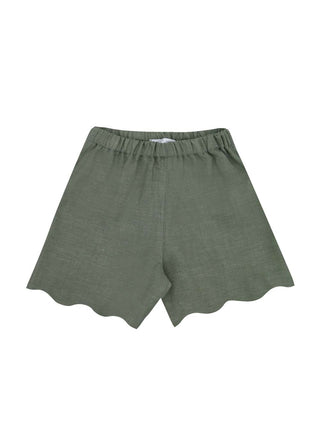 Olive Waves Shorts