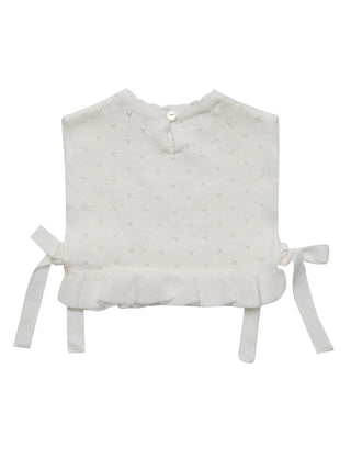 Baby Davian Vanilla White Knit Vest