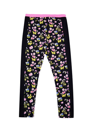 Black Floral Trousers