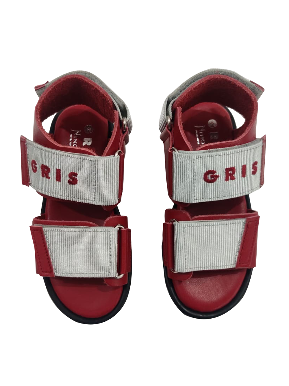 Red Gris Sandals