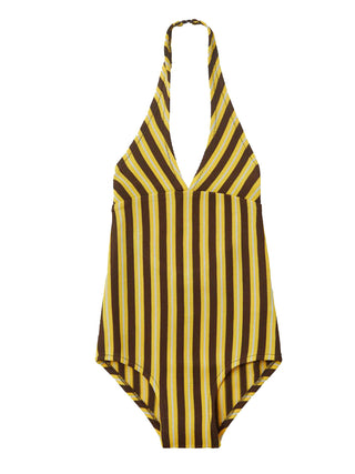 Gillenia Sunshine Stripe Jersey Swimsuit